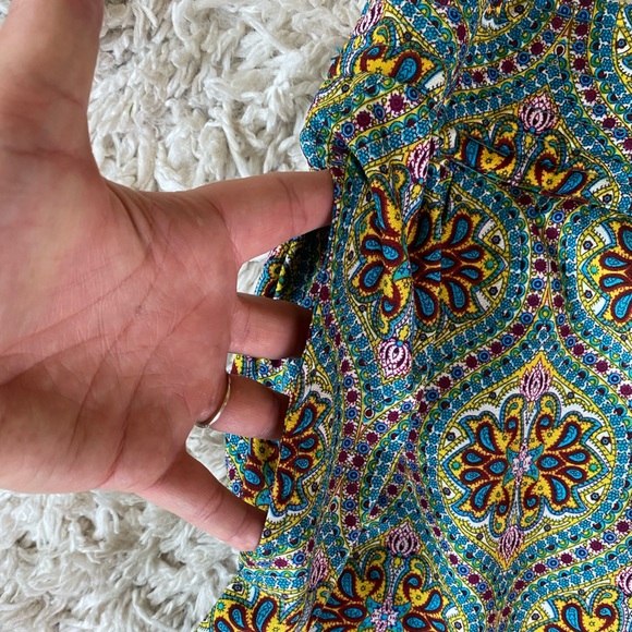 Blue Epic size Large women’s patterned shorts pull on - Picture 3 of 6